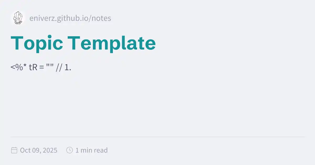 Topic Bilde Topic Template